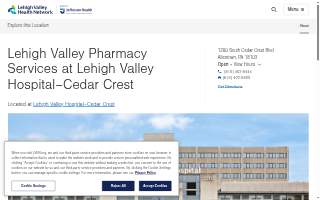 Lehigh Valley Pharmacy Services at Lehigh Valley Hospital–Cedar Crest website