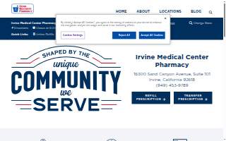 Irvine Medical Center Pharmacy website