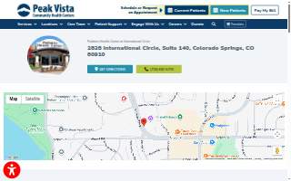 Peak Vista Community Health Centers - Health Center at International Circle website
