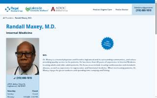 Randall Maxey, M.D. website