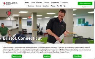 Physical Therapy & Sports Medicine Centers Bristol website