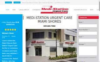 Medi-Station Urgent Care of Miami Shores website