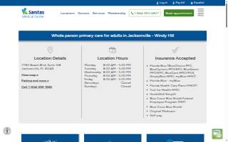 Sanitas Medical Center of Jacksonville website