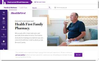 Health First Family Pharmacy website