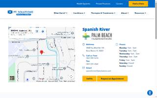 PT Solutions of Spanish River (Formerly Palm Beach Institute of Sports Medicine-FAU) website