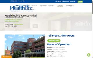 HealthLinc Centennial website