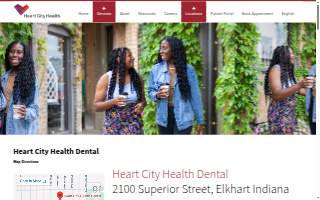 Heart City Health Dental website