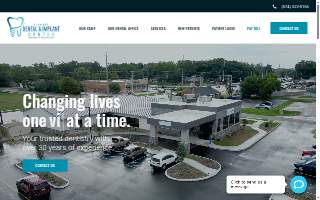 Elkhart Dental & Implant Center website