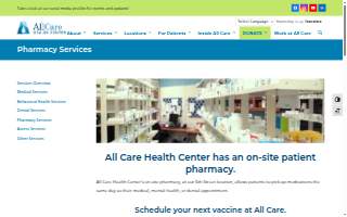 All Care Health Center-Pharmacy website