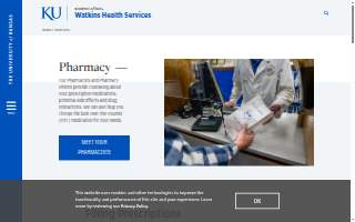 Watkins Health Center Pharmacy website
