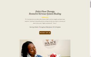 Solace PT & Pelvic Wellness website