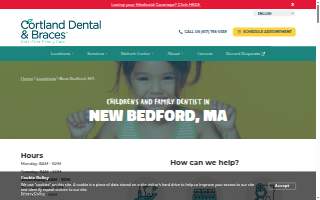 Cortland Dental & Braces of New Bedford website