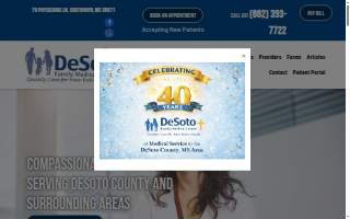 Desoto Family Medical Center website