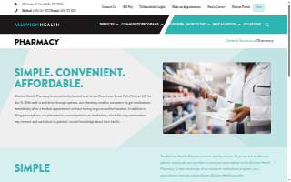 Alluvion Health Pharmacy website