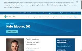 Kyle Moore, DO website