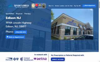 SportsMed Physical Therapy - Edison NJ website