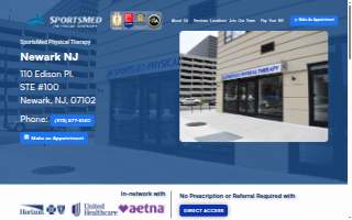 SportsMed Physical Therapy - Newark NJ website