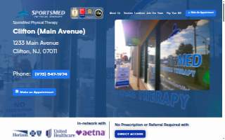 SportsMed Physical Therapy - Clifton NJ website
