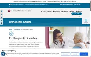 Orthopedic Center - at St. Mary's General Hospital website