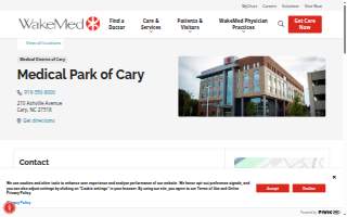 Medical Park of Cary website