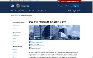 VA Medical center Cincinnati website