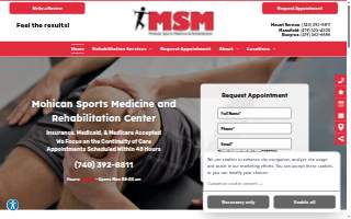 Mohican Sports Medicine website