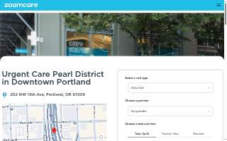Urgent Care Pearl District in Downtown Portland | ZoomCare website