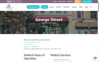 Family First Health George Street Center - Dental website