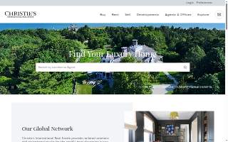 Christies International Real Estate website