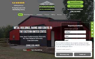 Premier Metal Buildings LLC website