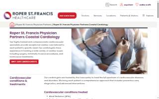 Roper St. Francis Physician Partners Coastal Cardiology of Summerville website