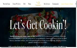 Social Butterfly Catering website