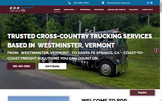 BDR Transport Inc. website