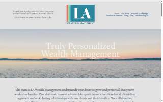 LA Wealth Management website