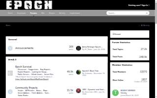 Epoch Chiropractic website