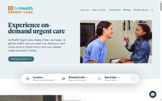 UCSF Health-GoHealth Urgent Care website