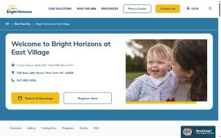 Bright Horizons at East Village website