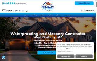 Fenway Masonry & Waterproofing of Cambridge website