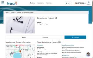 Dr. Sanjay Hapani website