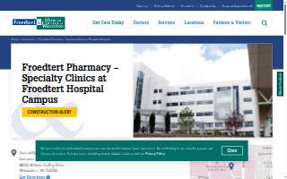 Froedtert Pharmacy - Specialty Clinics website