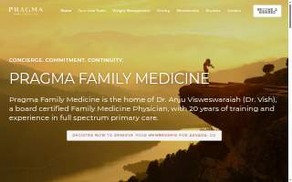 Pragma Family Medicine: Dr. Anju Visweswaraiah website