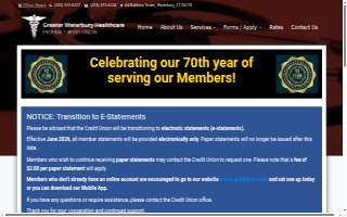 Waterbury Hospital -Greater Waterbury Healthcare FCU website