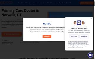 DOCS Primary Care - Norwalk website