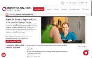 Roper St. Francis Express Care of North Charleston website