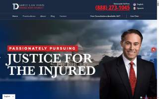 Houston Fall Injury Lawyers website