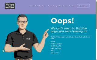The Joint Chiropractor website