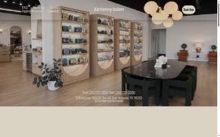 Alchemy Salon website