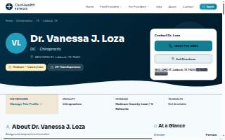 Loza Chiropractic website