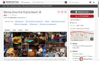 Blarney Stone Pub website