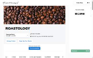 Roastology website